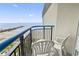 Private balcony view with seating, ideal for enjoying the ocean breeze and panoramic views at 2300 N Ocean Blvd. # 1430, Myrtle Beach, SC 29577