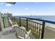 Balcony view of the beach, ocean, and pier construction at 2300 N Ocean Blvd. # 1430, Myrtle Beach, SC 29577