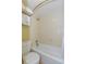 Bright bathroom featuring a bathtub and shower combination, with towel rack, and toilet at 2301 S Ocean Blvd. # 130, Myrtle Beach, SC 29577