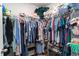Walk-in closet offering ample storage space with shelving and hanging rods for organized clothing at 231 Jeff Waters Circle, Longs, SC 29568