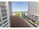 Balcony view of city and nearby airport at 2406 N Ocean Blvd. # 803, Myrtle Beach, SC 29577