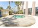 Outdoor hot tub surrounded by a concrete pad with views of the resort buildings at 2406 N Ocean Blvd. # 803, Myrtle Beach, SC 29577