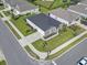 Aerial view of a single Gathering home with a manicured lawn on a corner lot in a residential community at 3056 Skylar Dr., Myrtle Beach, SC 29577
