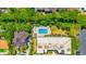 Aerial view featuring a pool, condo, and a tree lined neighborhood at 311 71St Ave. N # 5A, Myrtle Beach, SC 29572