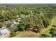Aerial view of manicured lawn and mature tree coverage in residential community at 3157 Hermitage Dr., Little River, SC 29566