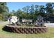 Scenic Warbird Park entrance with colorful flowerbeds, surrounded by lush trees and aviation displays at 352 Magnolia Terrace Dr, Myrtle Beach, SC 29579