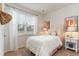 Bright bedroom with a cozy bed, decorative pillows, and a window providing natural light to the space at 380 Rookroost Circle, Conway, SC 29526
