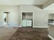 Convenient laundry area with washer and dryer hookups and extra shelving for storage at 3863 Stern Dr., Conway, SC 29526