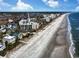 Stunning aerial view of the beachfront property with ocean views at 417 South Dunes Dr. # B16, Pawleys Island, SC 29585