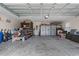 Spacious garage interior with lots of storage at 4311 Grovecrest Circle, North Myrtle Beach, SC 29582