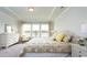 Serene main bedroom features soft lighting, plush bedding, and a dresser at 435 Clear Lake Dr., Conway, SC 29526