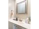 Bathroom vanity with a mirror, decorative accents, and a clean, modern design at 4616 Lomax Ct. # 9-B, Murrells Inlet, SC 29576