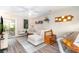 Cozy living room with modern decor, stylish furnishings, and lots of natural light at 4616 Lomax Ct. # 9-B, Murrells Inlet, SC 29576