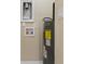 Utility room with water heater, wall switches, and washer and dryer hookups at 509 S Rosemary Ave., Andrews, SC 29510