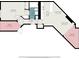Detailed floor plan showing layout of bedrooms, kitchen, living room, and balcony at 5523 N Ocean Blvd. # 1201, Myrtle Beach, SC 29577