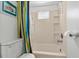 This bathroom has a shower-tub combo and toilet at 6001- 1776 S Kings Highway, Myrtle Beach, SC 29575