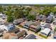 Charming elevated beach homes nestled in a lush, green neighborhood with tree coverage at 6001- 5432 S Kings Highway, Myrtle Beach, SC 29575