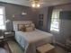 Bright bedroom with white bedding, modern lighting, neutral walls, and windows providing natural light at 640 Willowbank Rd., Georgetown, SC 29440