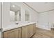 Bathroom with dual sinks, tub, and shower at 7019 Norton Rd., Green Sea, SC 29545