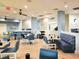 Bright restaurant interior with blue and white accents, modern furnishings and ample seating at 7100 N Ocean Blvd. # 621, Myrtle Beach, SC 29572