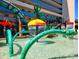 Fun splash pad area with colorful water features for  at 7100 N Ocean Blvd. # 621, Myrtle Beach, SC 29572