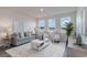 Well-lit living room with large windows, comfortable seating, stylish decor, and a cozy atmosphere at 7367 Meadow Walk Loop, Loris, SC 29569