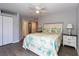 Cozy bedroom featuring a ceiling fan, and a neutral color scheme at 8887 Chandler Dr. # A, Myrtle Beach, SC 29575