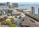 A beautiful aerial view of the city and ocean from a high vantage point at 9501 Shore Dr. # C-328, Myrtle Beach, SC 29572