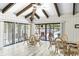 Inviting interior space with seating, beamed ceilings, and views of the community pool at 9501 Shore Dr. # C-328, Myrtle Beach, SC 29572