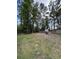 Expansive backyard featuring chain link fence, mature trees and partial privacy fence at 972 Mount Carmel Rd., Hemingway, SC 29554