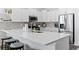 Spacious kitchen with white cabinets, stainless steel appliances, and a large island at 1010 Graybill Lane, North Myrtle Beach, SC 29582