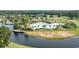 Aerial shot showcasing an expansive community pool surrounded by amenities and lush landscape at 1028 Whooping Crane Dr., Conway, SC 29526