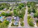 Aerial view of neighborhood with tree-lined streets and well-maintained homes at 106 Willow Ridge Rd., Myrtle Beach, SC 29588