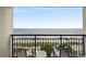 Balcony with ocean views and comfortable chairs perfect for relaxing at 1105 S Ocean Blvd. # 630, Myrtle Beach, SC 29577