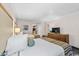 Bright bedroom featuring two queen beds, television, and view into an adjacent room at 1105 S Ocean Blvd. # 630, Myrtle Beach, SC 29577