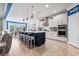 Spacious kitchen features a large center island, pendant lighting, and modern appliances at 1211 Arezzo Ave., Myrtle Beach, SC 29572