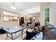 Open living space with decorative pillows and access to the kitchen at 1330 Villa Marbella Ct. # 3-105, Myrtle Beach, SC 29572
