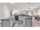 Spacious kitchen with gray countertops, undermount sink, stainless steel dishwasher, and decorative pendant lights at 140 Zinnia Dr., Myrtle Beach, SC 29579