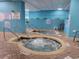 Hot tubs featuring shallow water and 'no diving allowed' safety signage at 1501 S Ocean Blvd. # 1107, Myrtle Beach, SC 29577