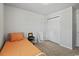 Neutral bedroom featuring a twin bed, dresser and closet at 153 Foxford Dr., Conway, SC 29526