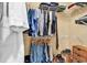 Spacious walk-in closet with ample shelving and hanging space for organized storage at 156 Summerlight Dr., Murrells Inlet, SC 29576