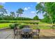 Outdoor patio with view of the golf course at 1617 Tradition Club Dr., Pawleys Island, SC 29585