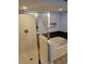 Bathroom features a glass-enclosed shower and jacuzzi style bathtub offering a spa-like experience at 1625 S Ocean Blvd. # 106, North Myrtle Beach, SC 29582