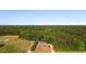 Expansive aerial view highlighting the property's large lot and wooded surroundings at 1676 Elder Ln., Galivants Ferry, SC 29544