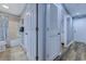 Bathroom featuring a shower/tub combo, closet and access to main door at 1900 Duffy St. # A8, North Myrtle Beach, SC 29582