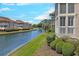 Community waterway with lush lawns and plantings located in a desirable location at 1900 Duffy St. # A8, North Myrtle Beach, SC 29582