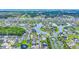 Aerial view of a picturesque lakeside community with homes surrounding a central lake and amenities at 2004 Crow Field Ct., Myrtle Beach, SC 29579