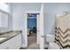 Bathroom showcasing vanity with granite counters, toilet, and bedroom access at 2004 Crow Field Ct., Myrtle Beach, SC 29579