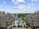 A lovely aerial view of the community pool and lounging area at 204 Maison Dr. # N304, Myrtle Beach, SC 29572