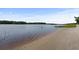A serene beach view with calm waters, a pier in the distance, and a boat passing by at 2128 Adams Circle, Little River, SC 29566
